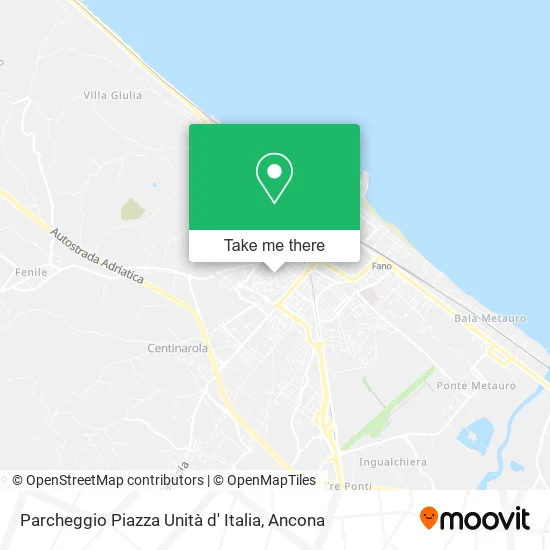 Parcheggio Piazza Unità d' Italia map