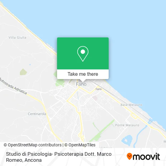 Studio di Psicologia- Psicoterapia Dott. Marco Romeo map
