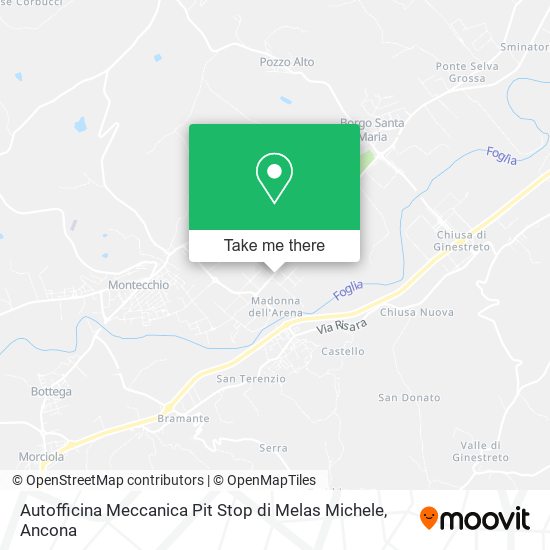 Autofficina Meccanica Pit Stop di Melas Michele map
