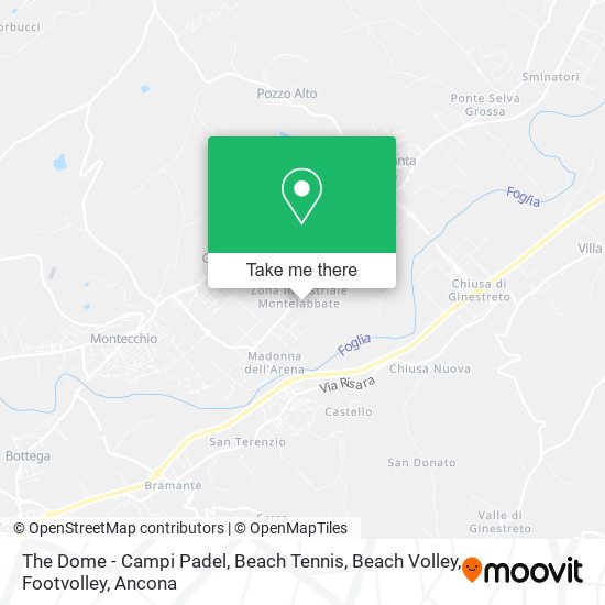 The Dome - Campi Padel, Beach Tennis, Beach Volley, Footvolley map