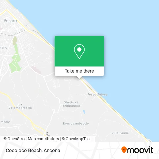 Cocoloco Beach map