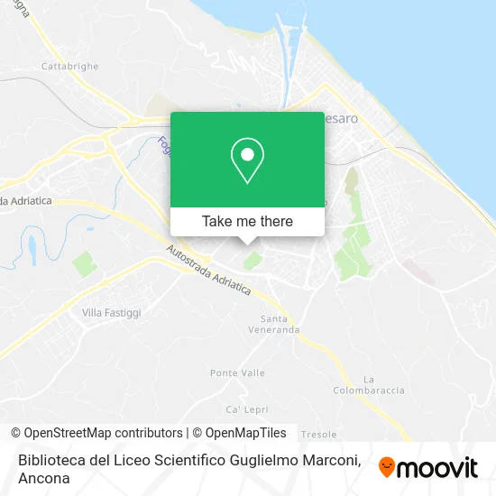 Guglielmo Marconi Scientific High School Library map