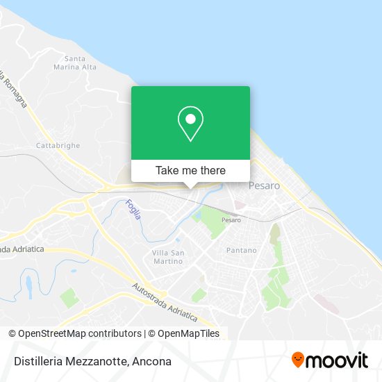 Distilleria Mezzanotte map