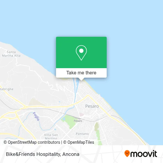 Bike&Friends Hospitality map