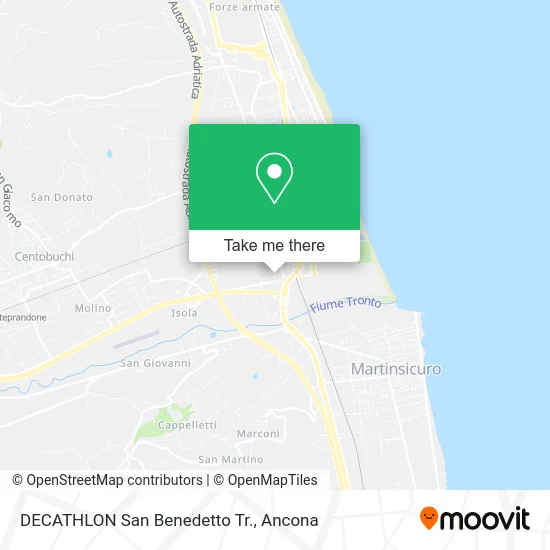 DECATHLON San Benedetto Tr. map