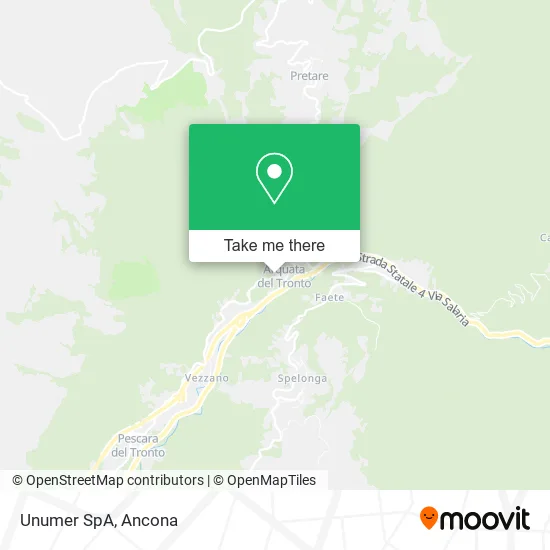 Unumer SpA map