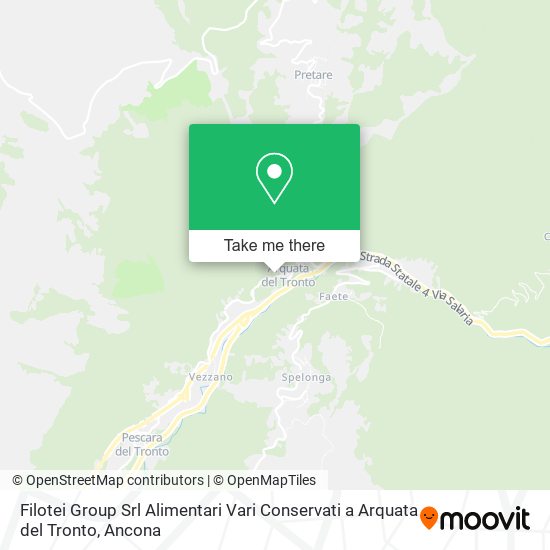 Filotei Group Srl Alimentari Vari Conservati a Arquata del Tronto map