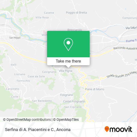 Serfina di A. Piacentini e C. map