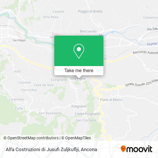 Alfa Costruzioni di Jusufi Zuljkuflji map