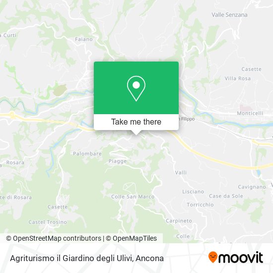 Agriturismo il Giardino degli Ulivi map