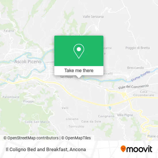 Il Coligno Bed and Breakfast map