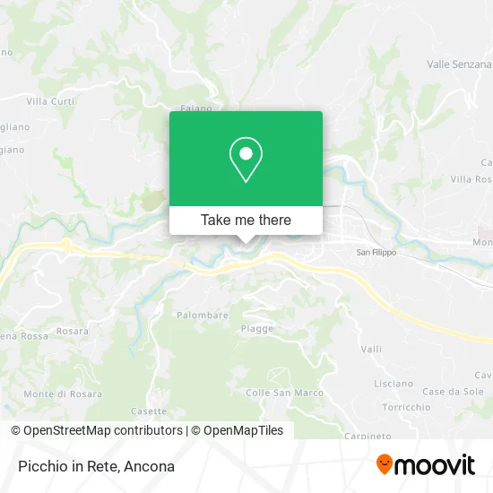 Picchio in Rete map