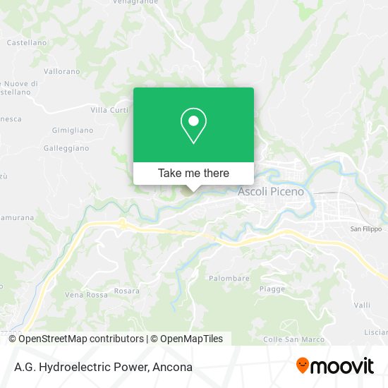 A.G. Hydroelectric Power map