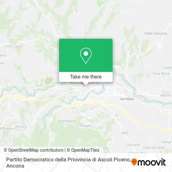 Partito Democratico della Priovincia di Ascoli Piceno map