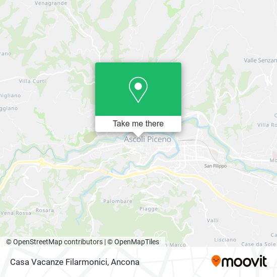 Casa Vacanze Filarmonici map