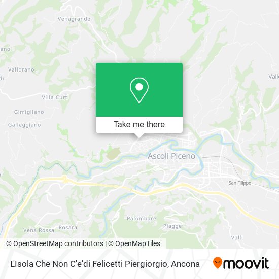 L'Isola Che Non C'e'di Felicetti Piergiorgio map