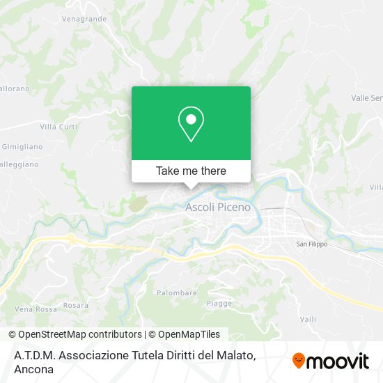 A.T.D.M. Associazione Tutela Diritti del Malato map