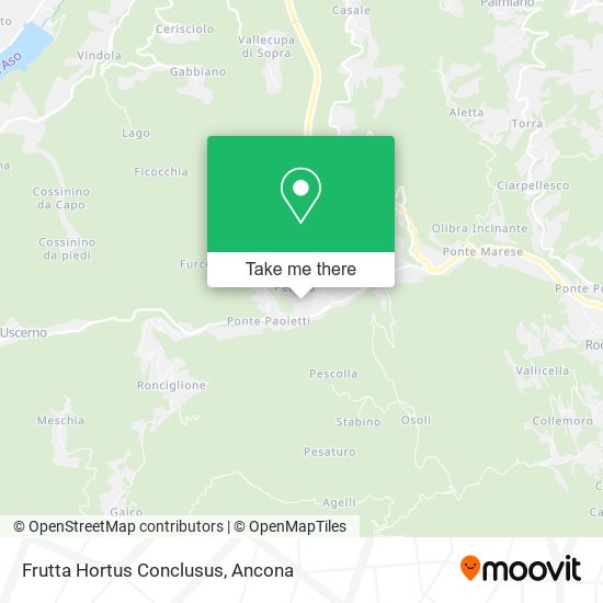 Frutta Hortus Conclusus map