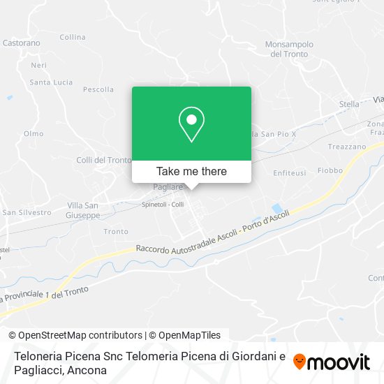 Teloneria Picena Snc Telomeria Picena di Giordani e Pagliacci map