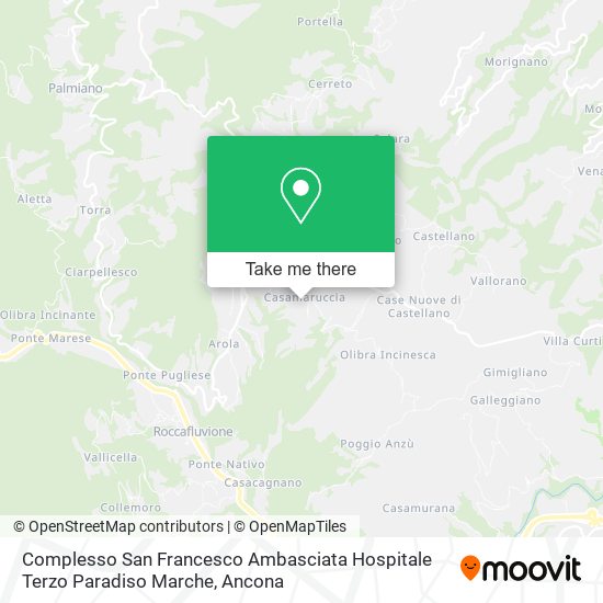 Complesso San Francesco Ambasciata Hospitale Terzo Paradiso Marche map
