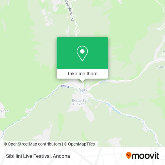 Sibillini Live Festival map