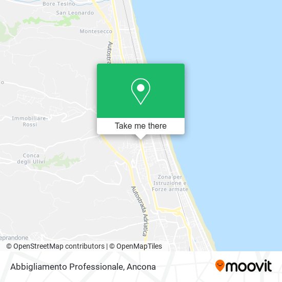 Abbigliamento Professionale map
