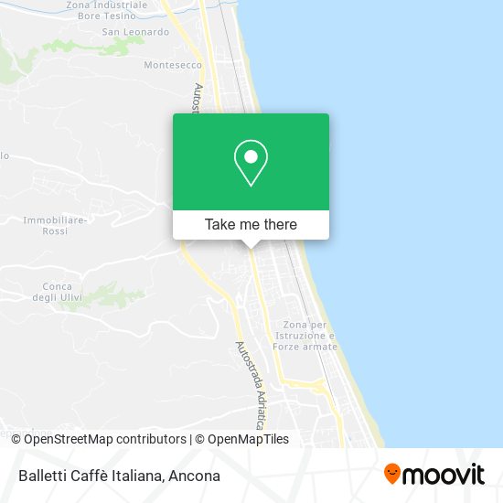 Balletti Caffè Italiana map