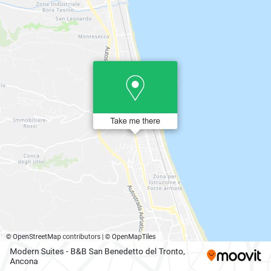 Modern Suites - B&B San Benedetto del Tronto map