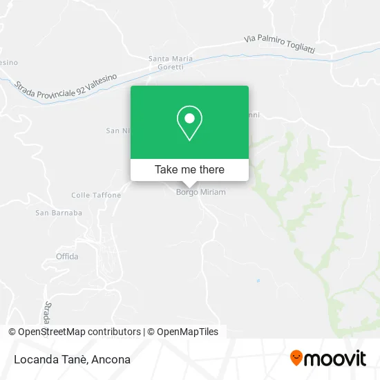 Locanda Tanè map