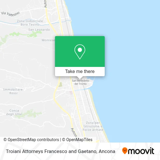 Troiani Attorneys Francesco and Gaetano map