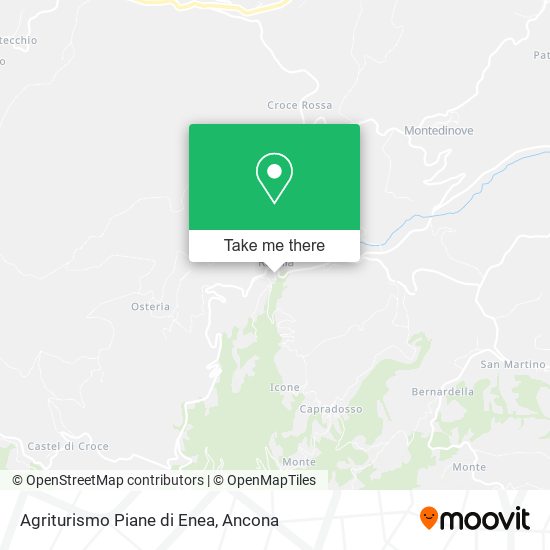 Agriturismo Piane di Enea map