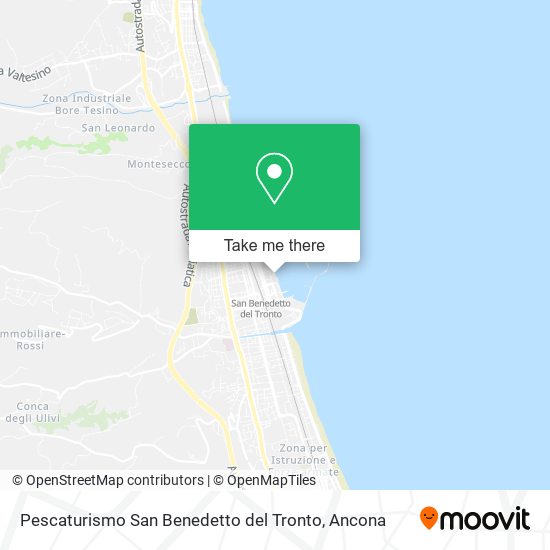 Pescaturismo San Benedetto del Tronto map