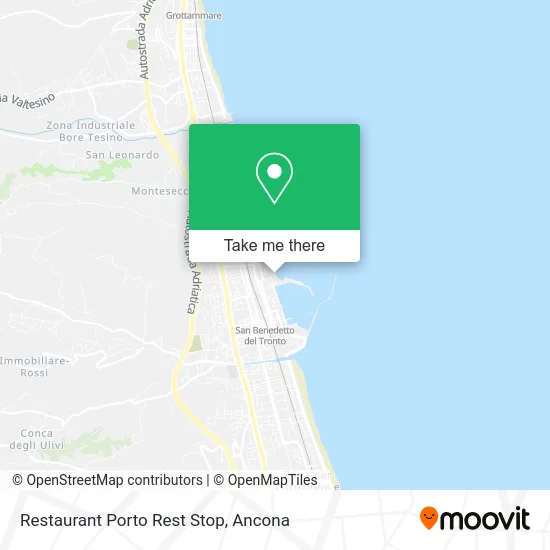 Restaurant Porto Rest Stop map