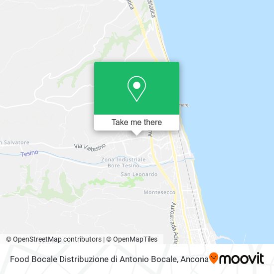 Food Bocale Distribuzione di Antonio Bocale map