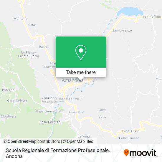 Scuola Regionale di Formazione Professionale map