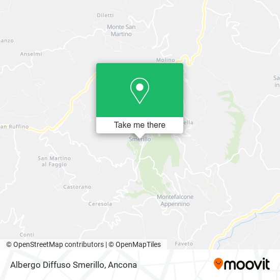 Albergo Diffuso Smerillo map