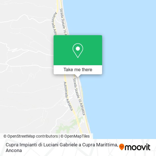 Cupra Impianti di Luciani Gabriele a Cupra Marittima map