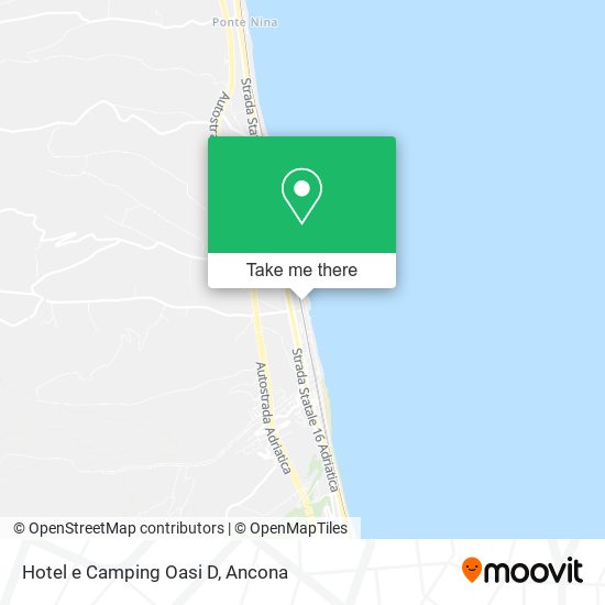 Hotel e Camping Oasi D map