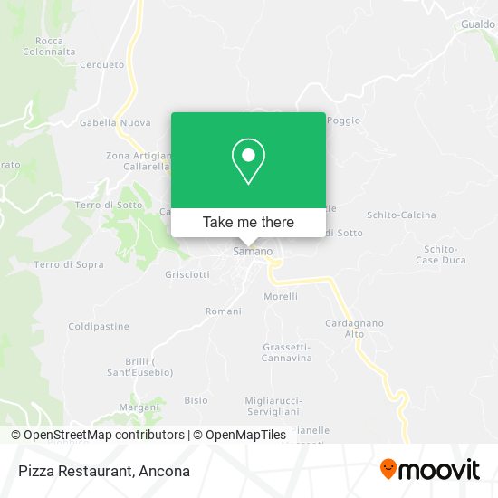 Pizza Restaurant map