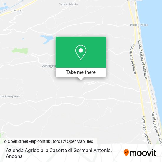 Azienda Agricola la Casetta di Germani Antonio map