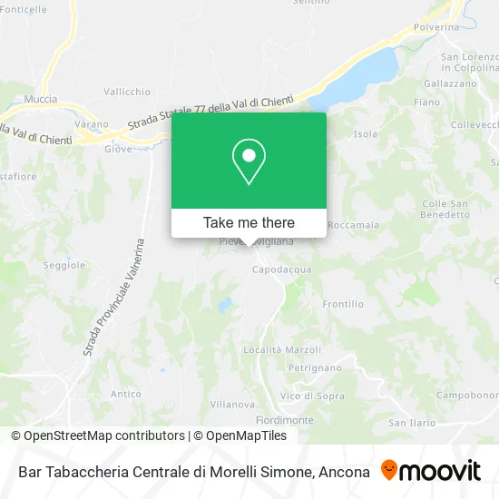 Central Tobacco Bar of Simone Morelli map