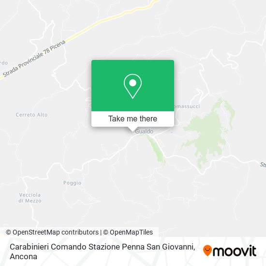 Carabinieri Comando Stazione Penna San Giovanni map
