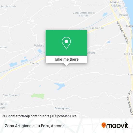 Zona Artigianale Lu Foru map