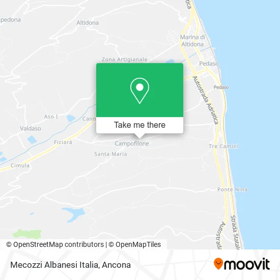 Mecozzi Albanesi Italia map