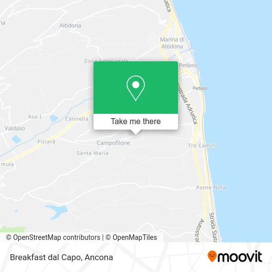 Breakfast dal Capo map