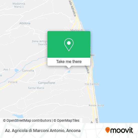 Az. Agricola di Marconi Antonio map