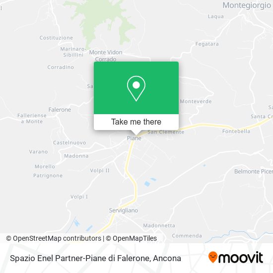 Spazio Enel Partner-Piane di Falerone map