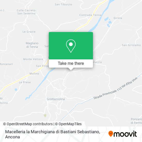 Macelleria la Marchigiana di Bastiani Sebastiano map