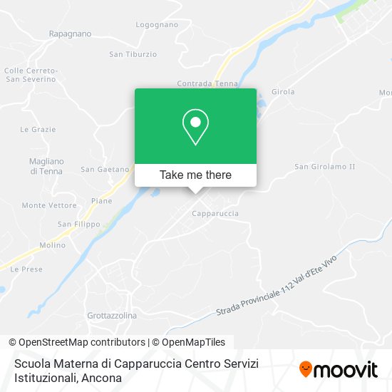 Scuola Materna di Capparuccia Centro Servizi Istituzionali map