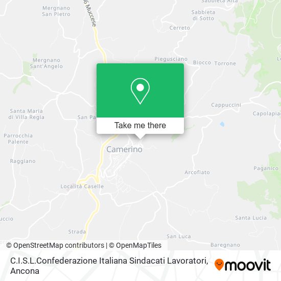 C.I.S.L.Confederazione Italiana Sindacati Lavoratori map